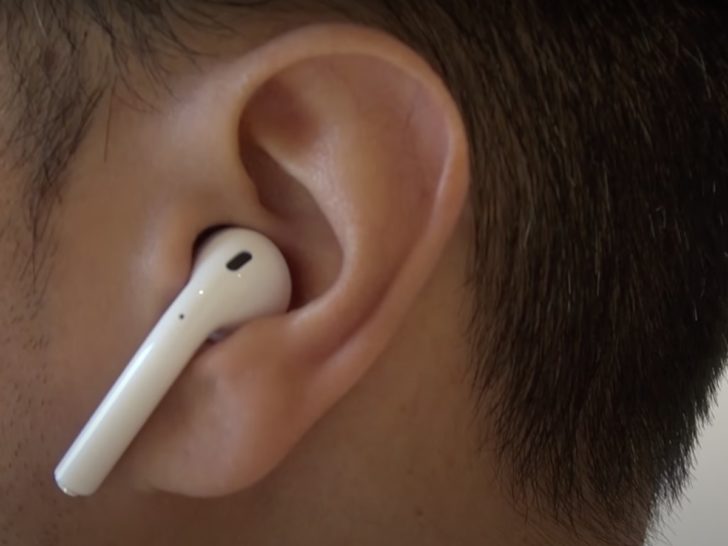 Photo of airpods in ears