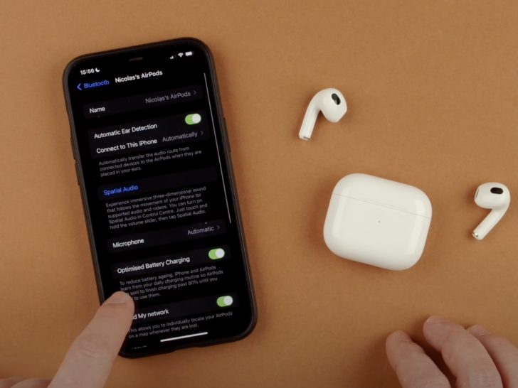 Photo of optimized battery charging feature in iphone with airpods