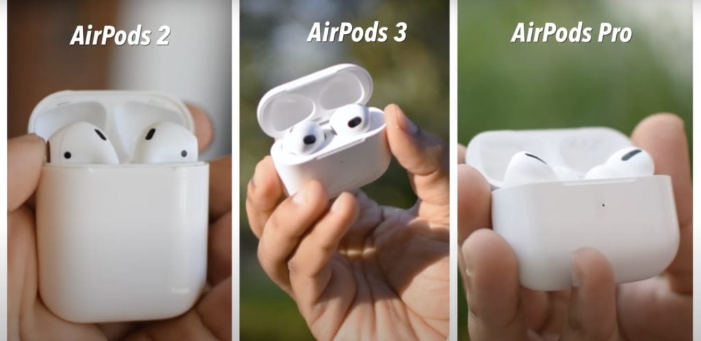 Photo of airpods 2nd generation, airpods 3rd generation, and airpods pro