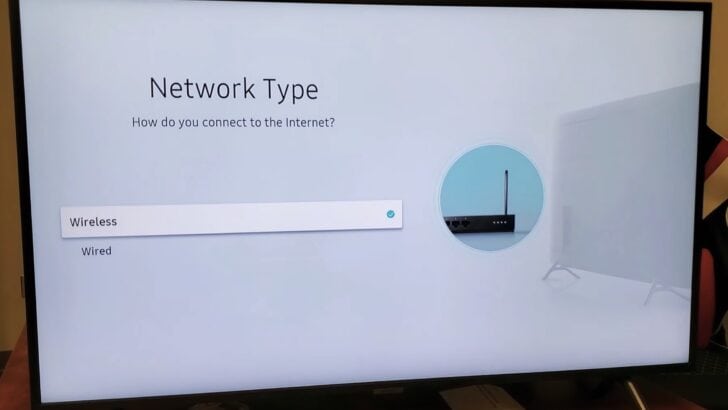 Photo of network settings in samsung smart tv 