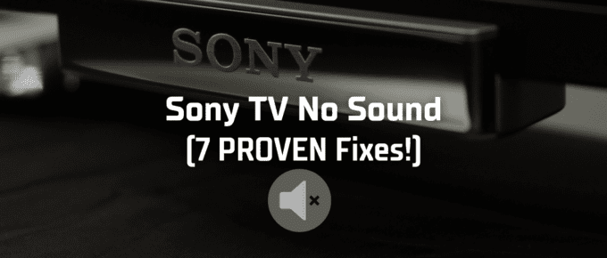 Sony tv no sound featured image