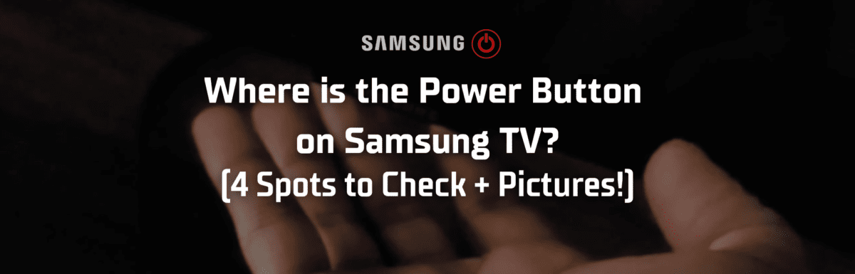 Where is the power button on samsung tv featured image