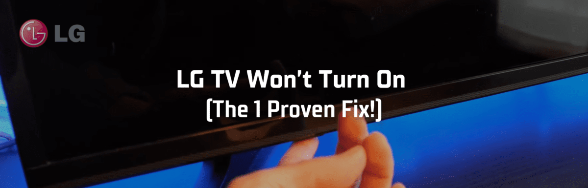 LG TV won't turn on featured image