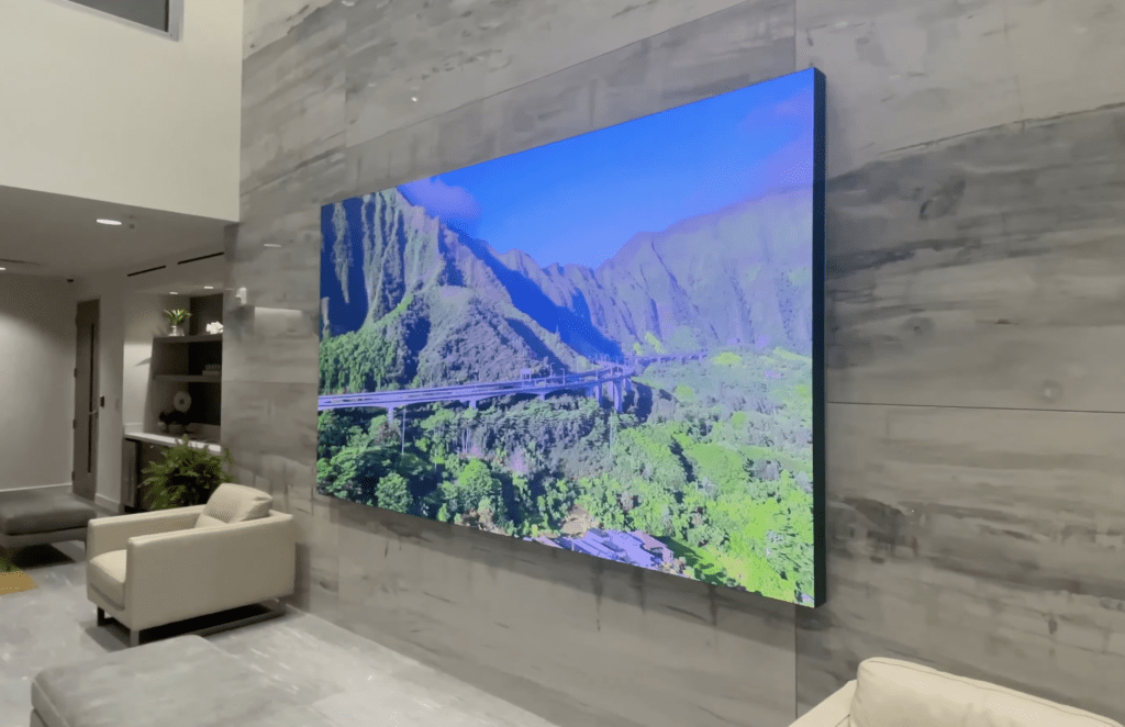 Photo of a Samsung microLED TV
