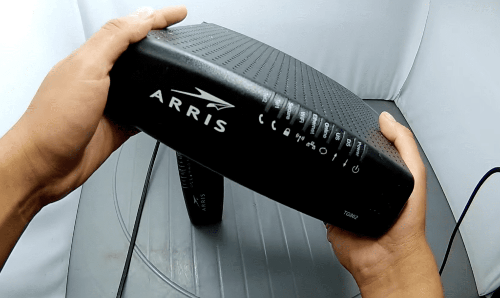 Photo of an Arris TG862 router