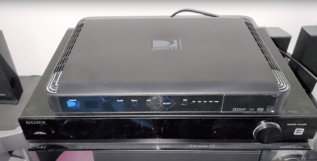 DIRECTV receiver on top of a table