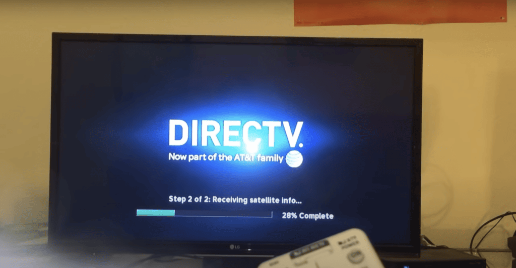 Resetting the receiver of DIRECTV