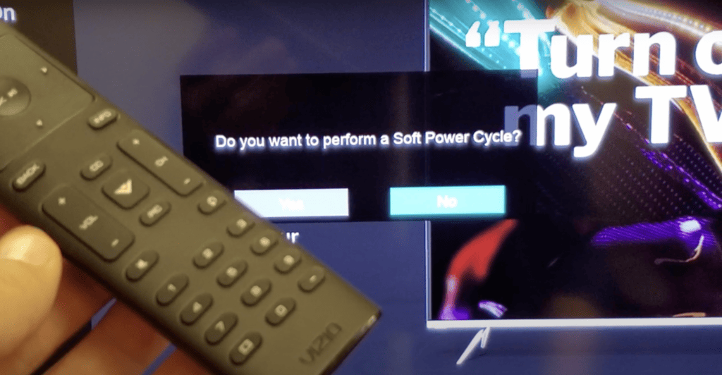 Power cycle popping up on the LG TV