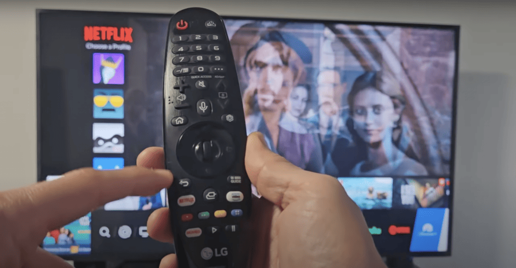 Resetting the LG Remote TV by pressing its buttons