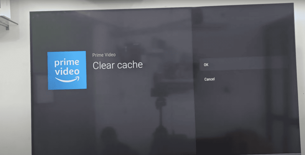 Clearing cache on the Prime Video app on Samsung TV