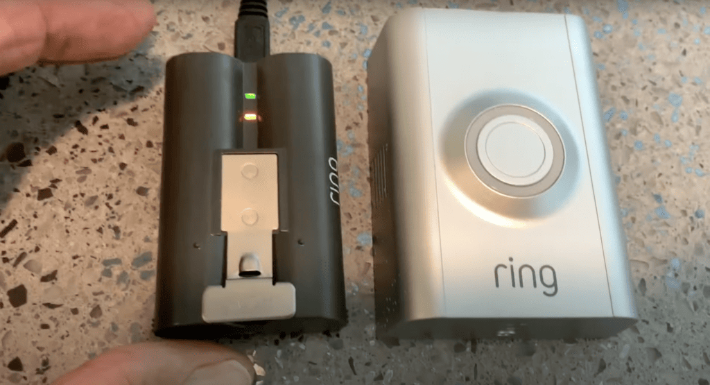 Testing the Ring battery inside the home
