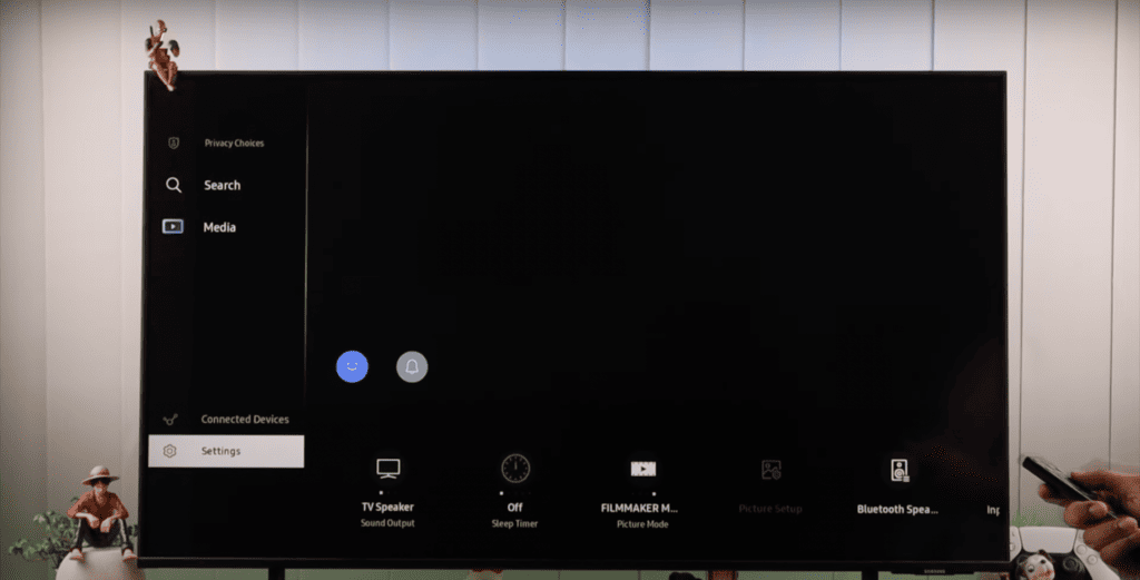Changing Samsung TV setting